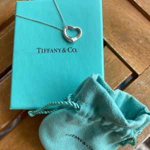 Tiffany & Co. open heart necklace. New